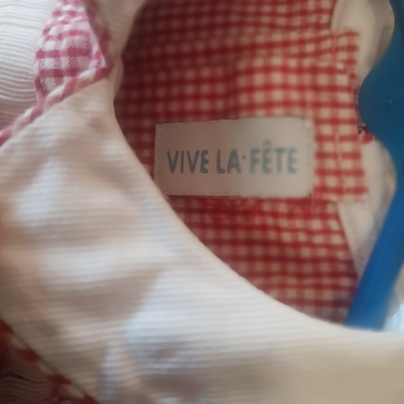 VIVE LA-FETE Dump Trucks Button Back Button Crotch 6 mo Check Onesie - Picture 6 of 6